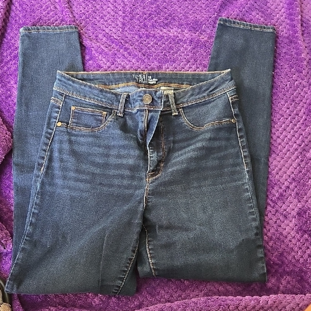 Time and Tru Dark Blue Skinny Jeans